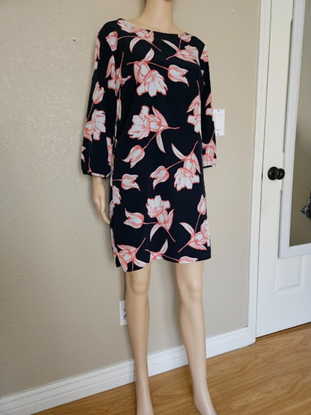 Old Navy Women's Long Sleeve Floral Dress Colorful Print Size L